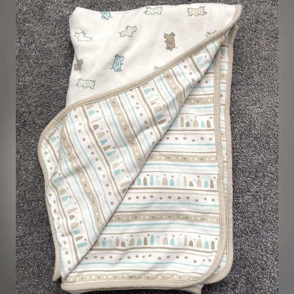 Baby Rhino blankets set of 2 - Picture 2 of 5